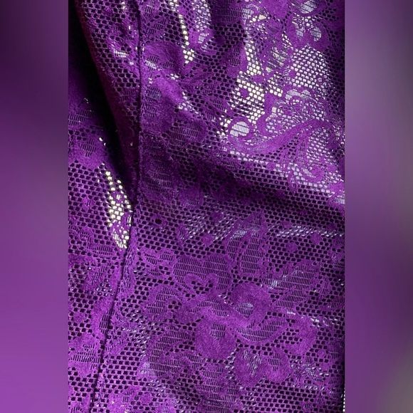 Wilsons Leather Maxima Funky Flare Fit Purple Pants Sz 2 Vtg Boho Moto Festival - Picture 3 of 8